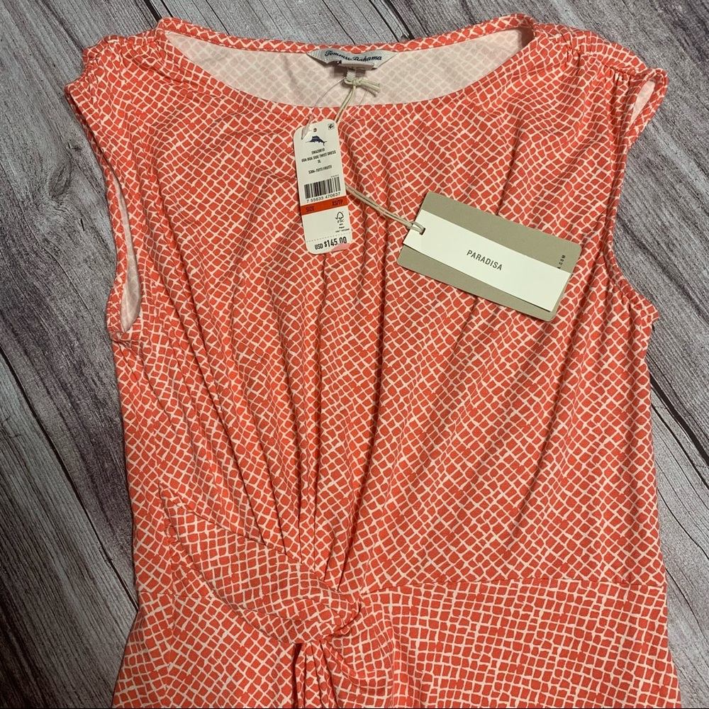 NWT Tommy Bahama Goa Boa Paradisa Side-Twist Dress - Picture 7 of 9